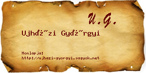Ujházi Györgyi névjegykártya