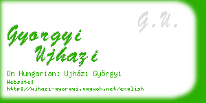 gyorgyi ujhazi business card